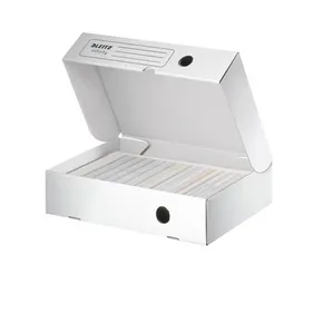 Specjalny poziomy pojemnik na archiwum Leitz Infinity 80 mm, biały